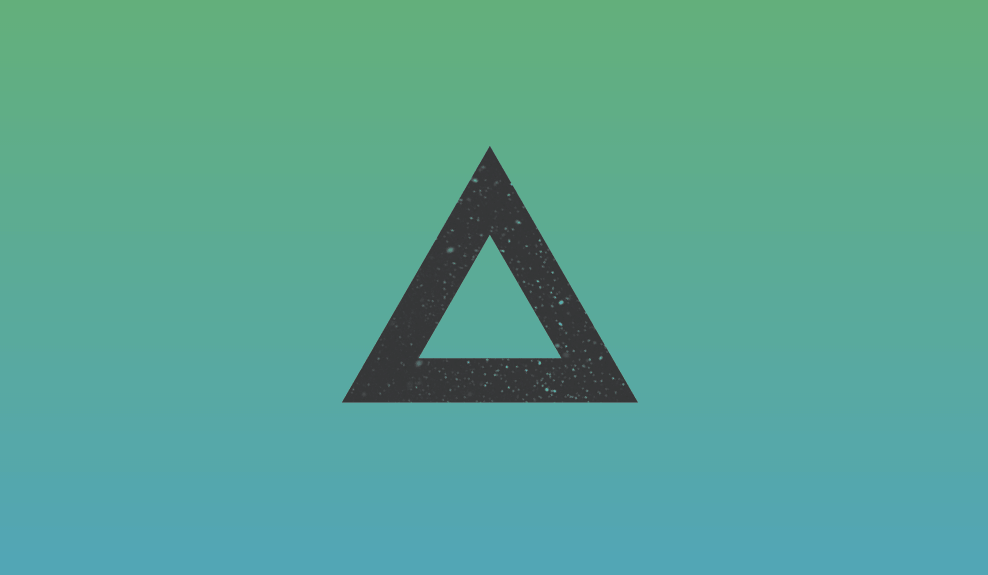 Triángulo con fondo animado con CSS Triángulo con fondo animado con CSS