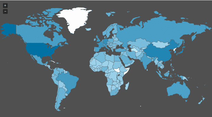 jVectorMap mapa del mundo