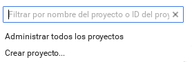 Crear proyecto google