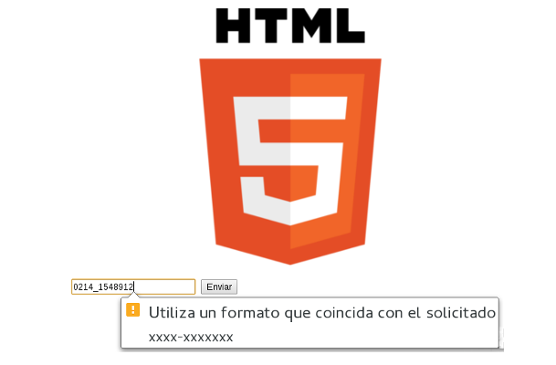 El atributo pattern para validar formularios mediante Expresiones Regulares en HTML5