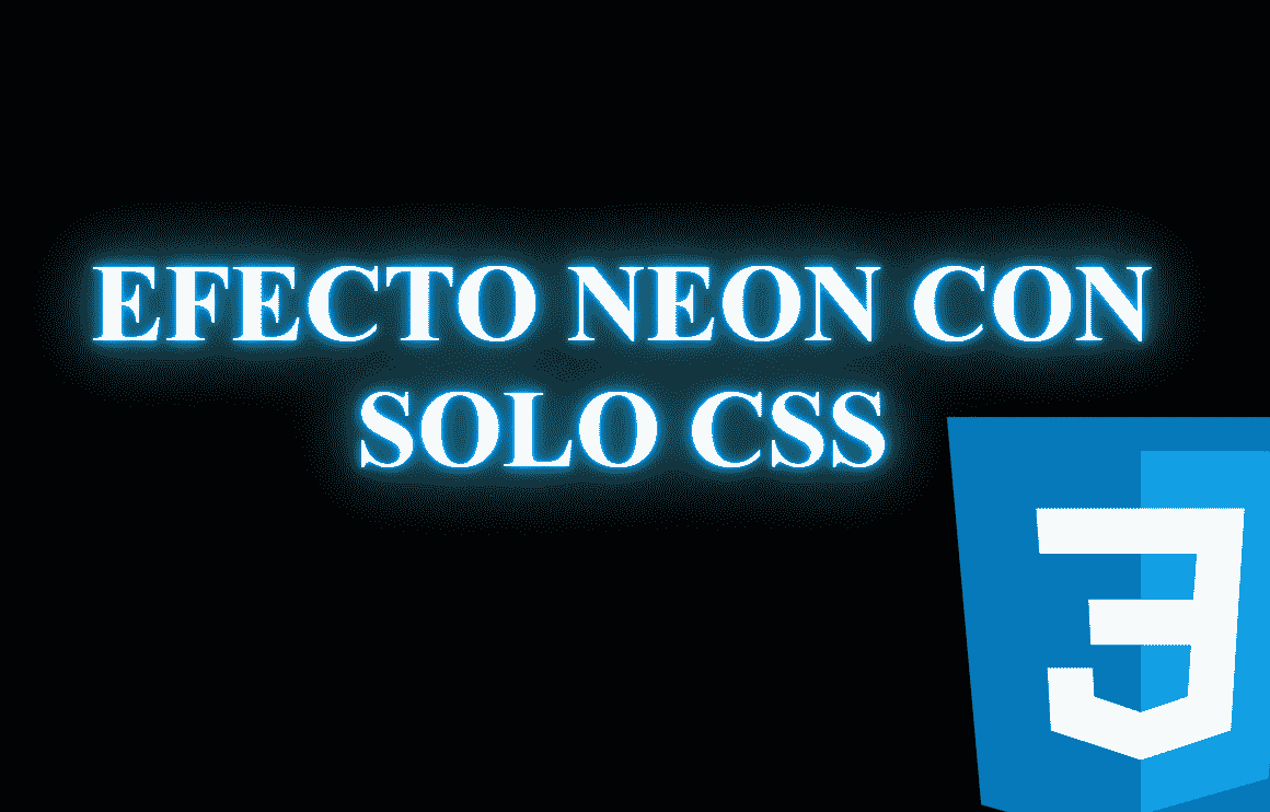 Efecto de texto neon con solo CSS