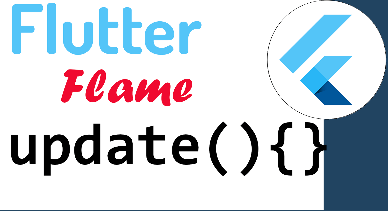 Función update (actualizar) en Flutter Flame