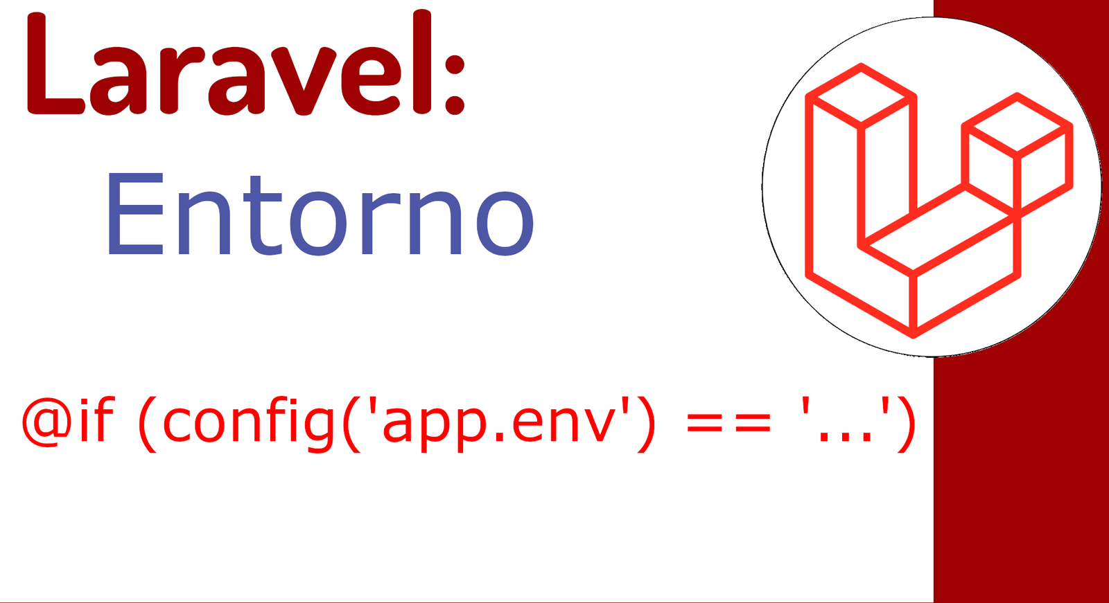 Mostrar un texto basado en el entorno o modo de Laravel