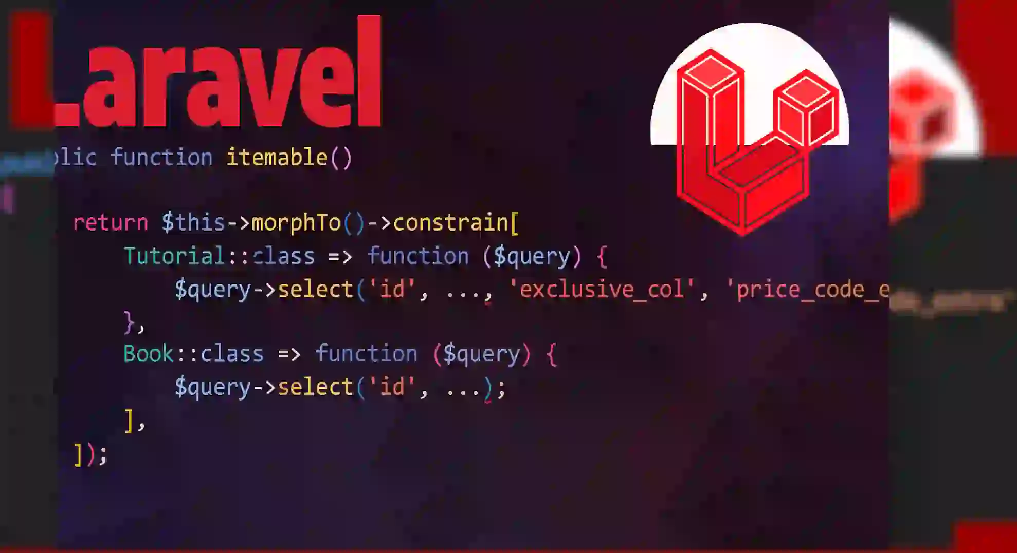 Personalizar columnas en la selección en Relaciones mórficas en Laravel