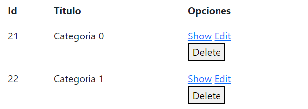 Tabla con Bootstrap instalado