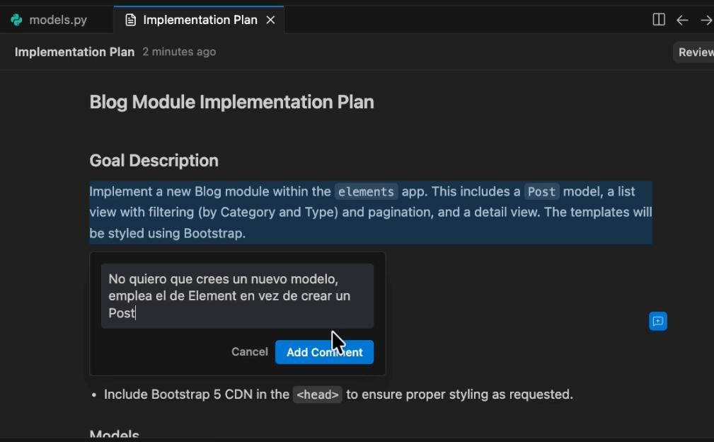 Agregar cambios en la ruta de detalle