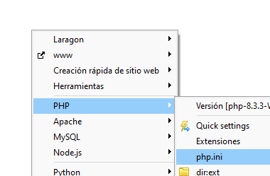 PHP ini laragon