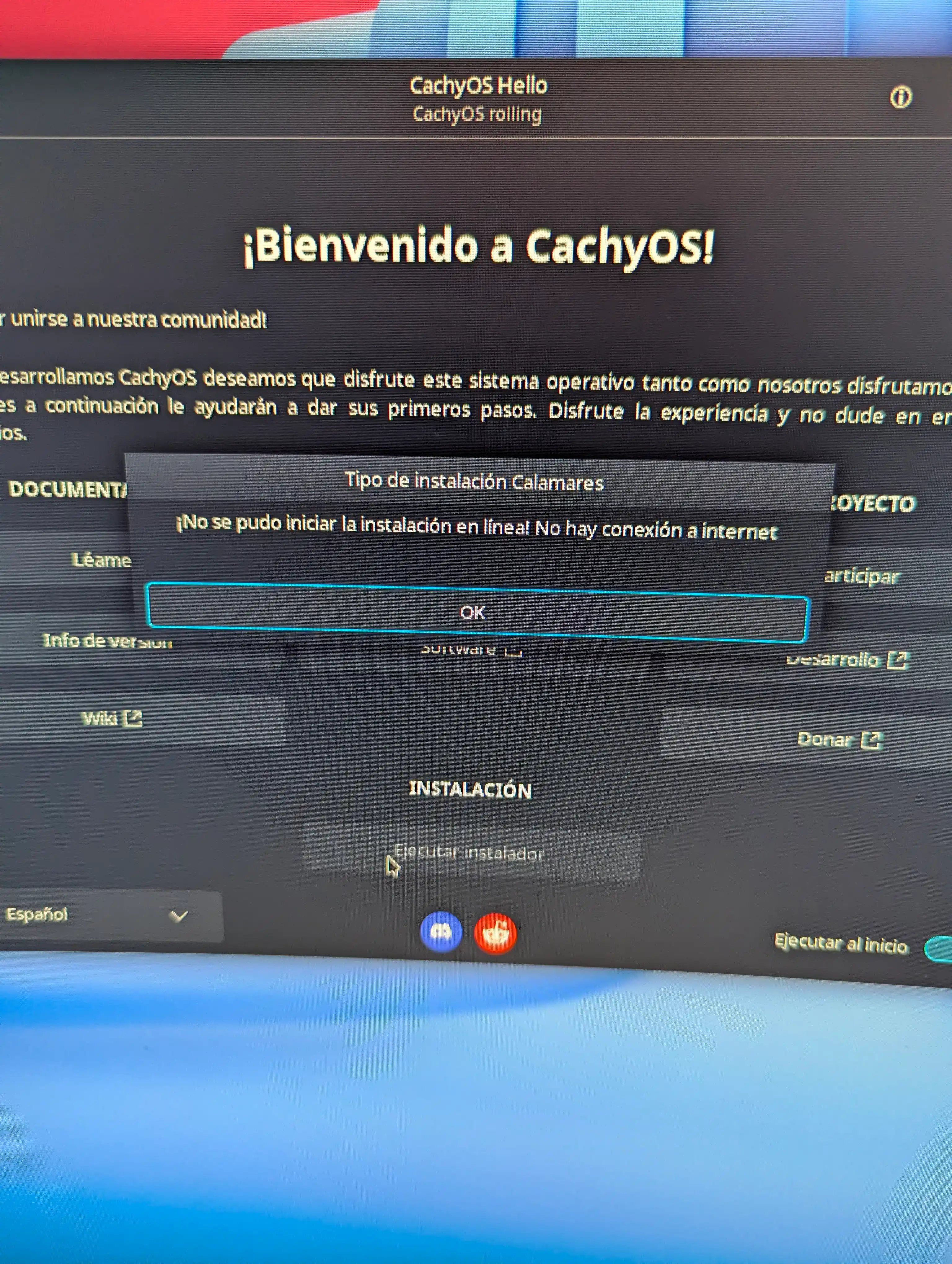 No hay internet