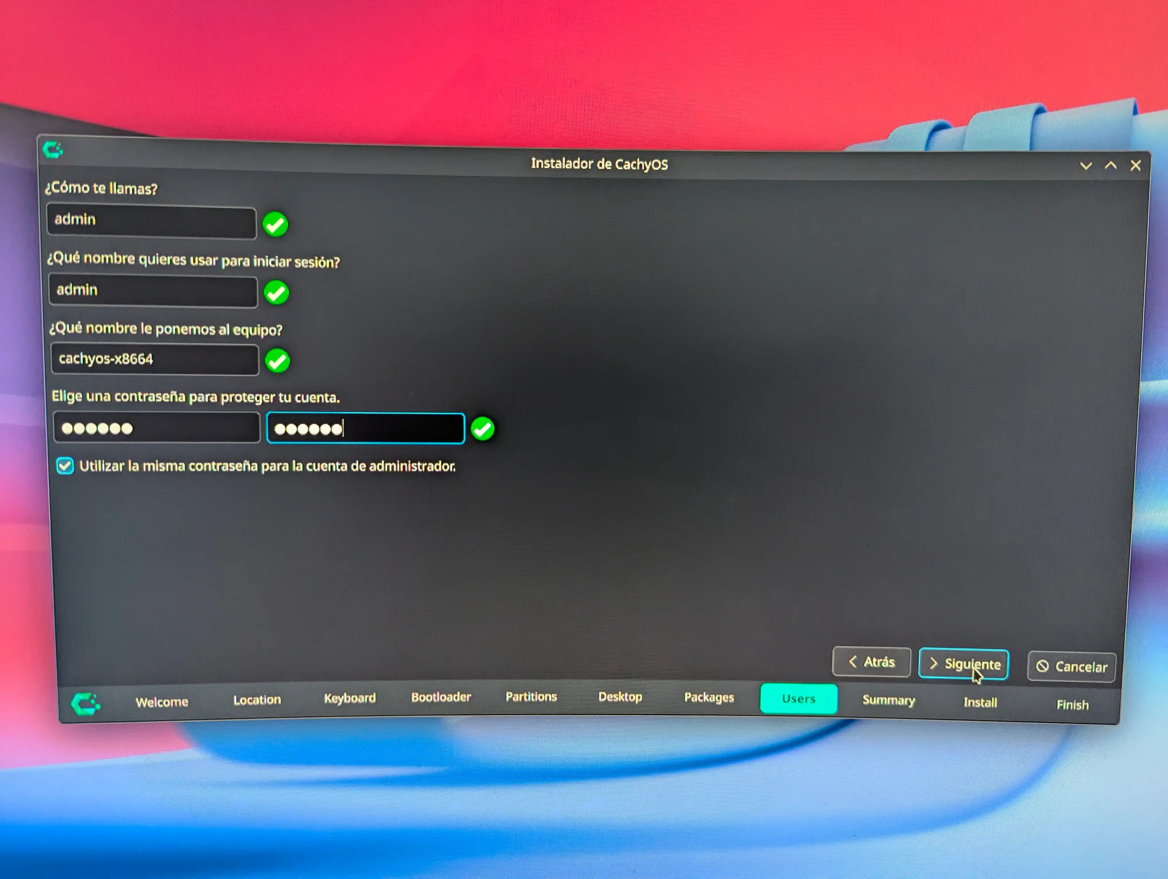 Configurar Clave usuario