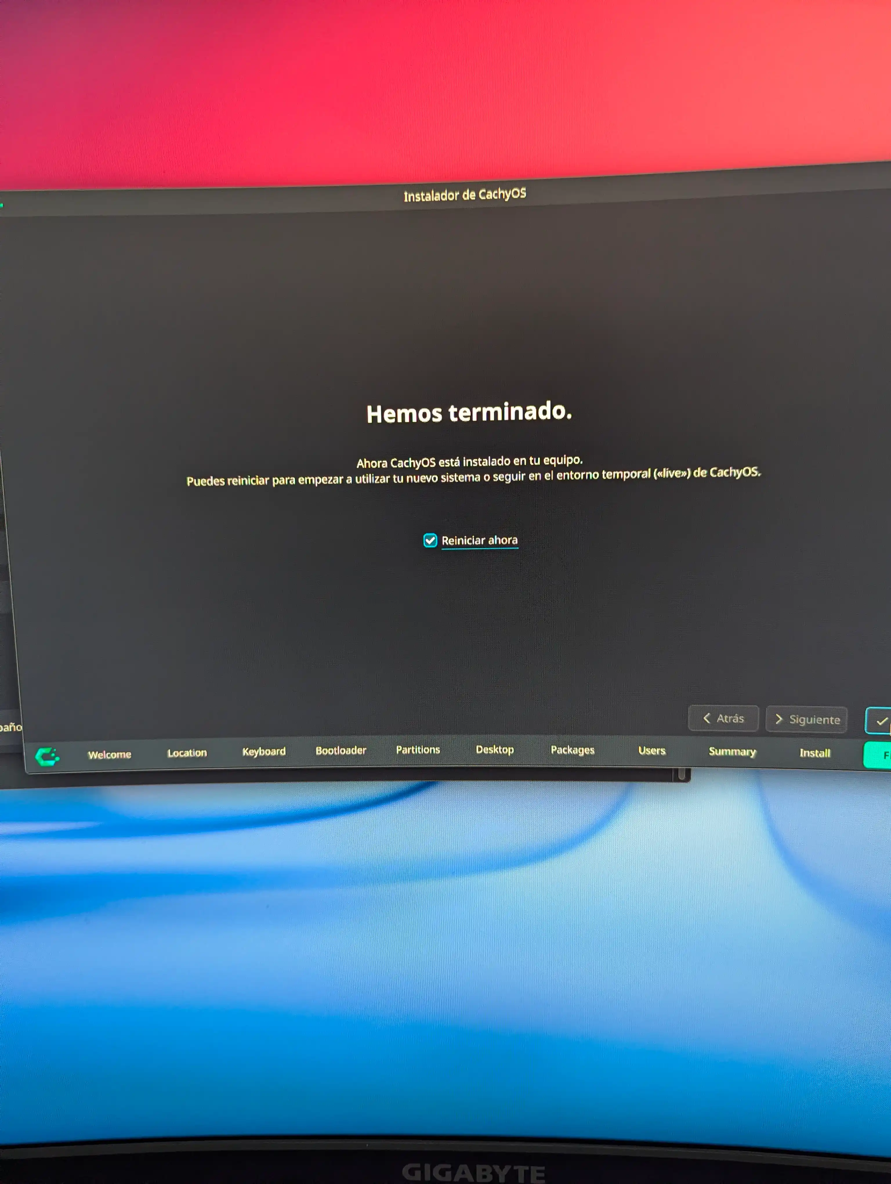 Instalacion terminada