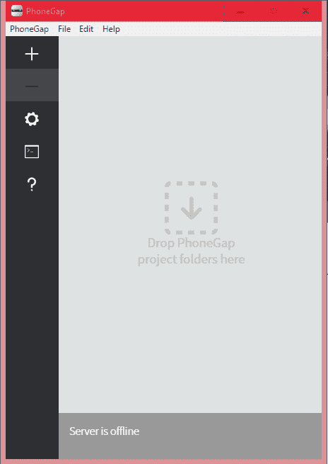 Phonegap aplicación