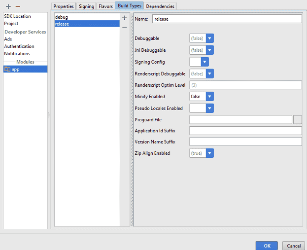 app build types android studio app build types android studio