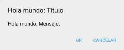 Diálogo de confirmación en Android
