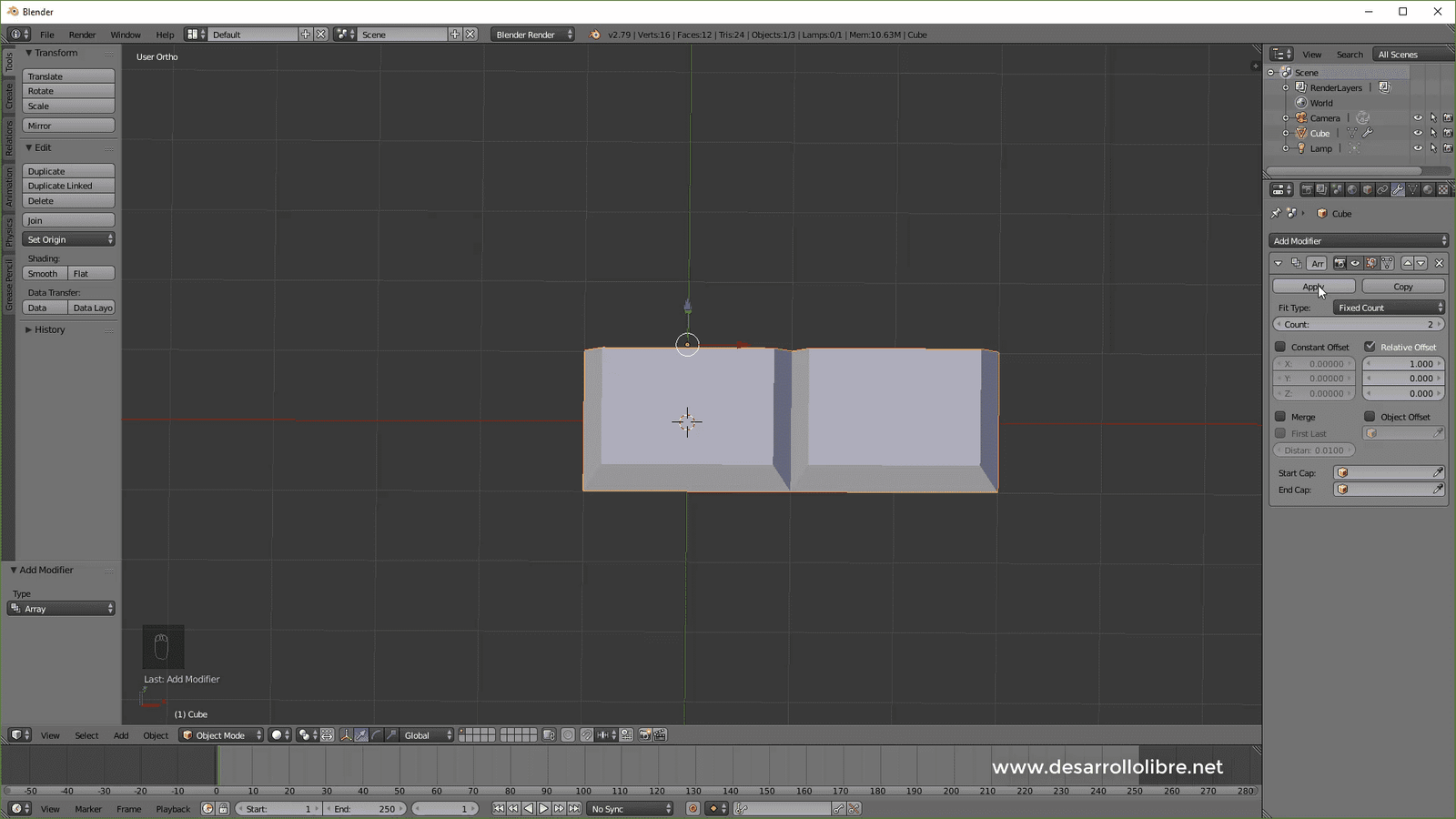 modificador array 1