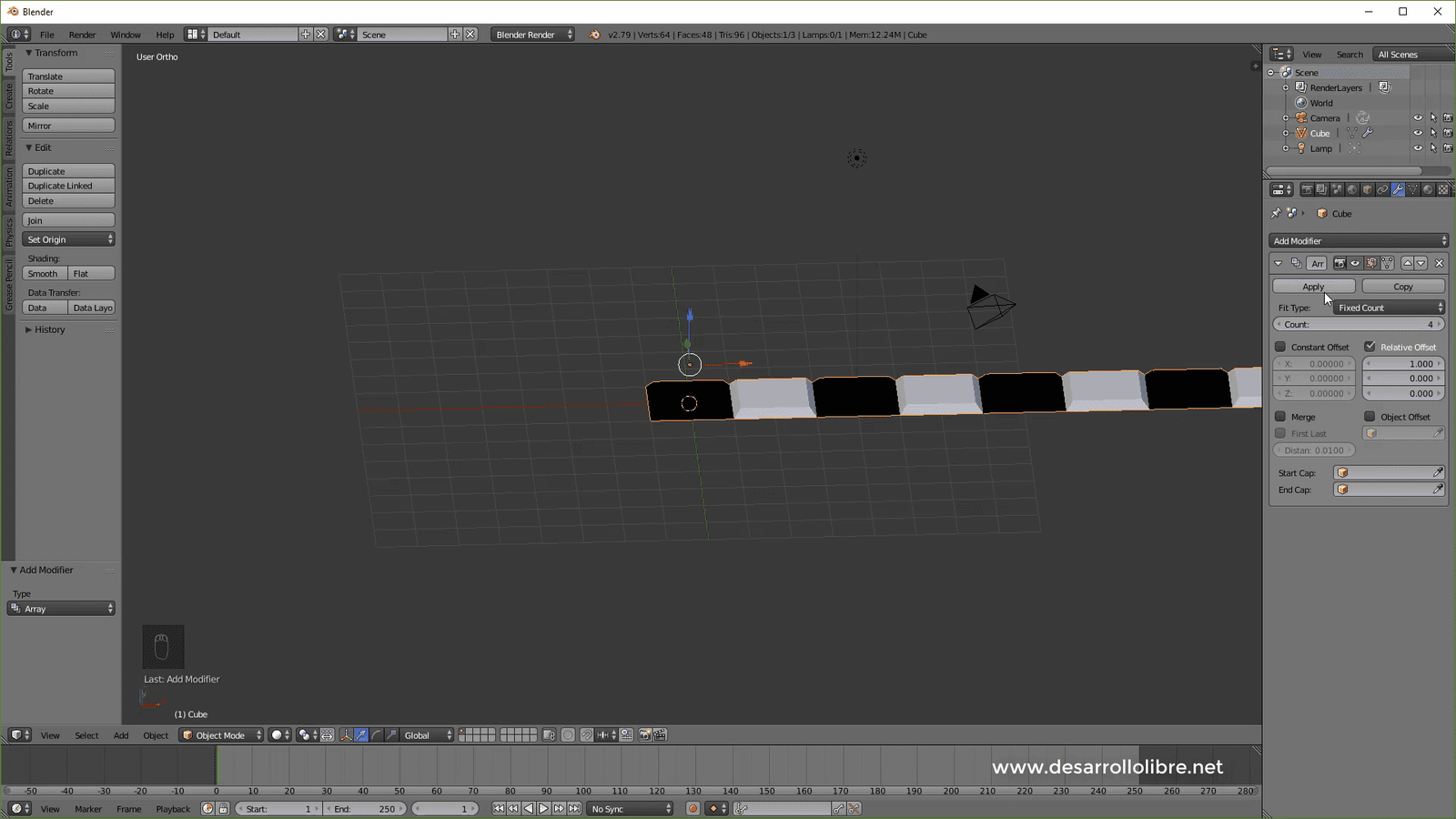 modificador array 2
