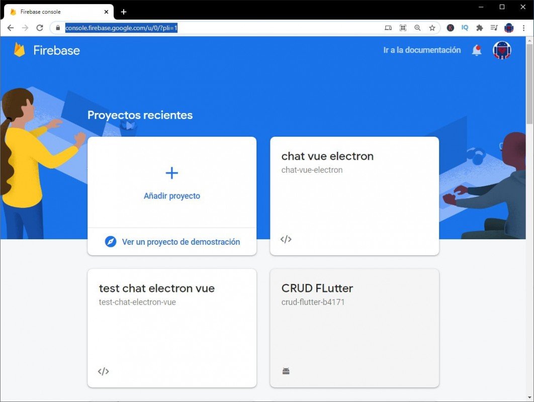 Crear proyecto firebase paso 1