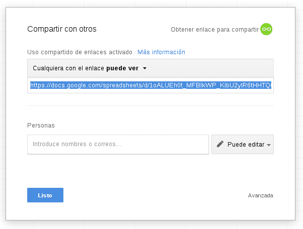 diálogo compartir