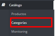Catálogo categoría menu Catálogo categoría menu
