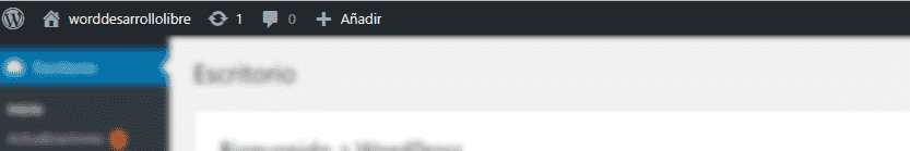 barra de herramientas de wordpress
