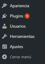 barra navegación sección tres wordpress