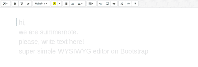 Editor Summernote
